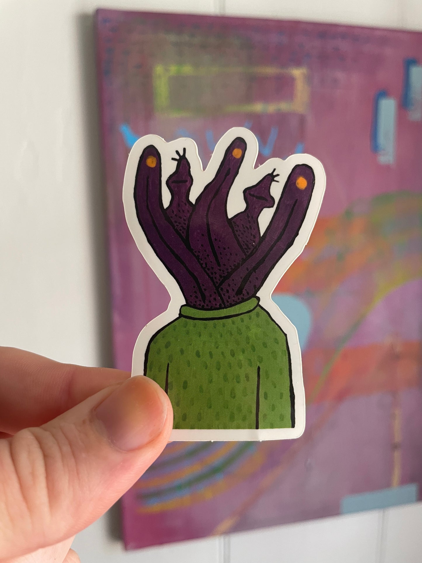 Amoeba Head - 3" Sticker