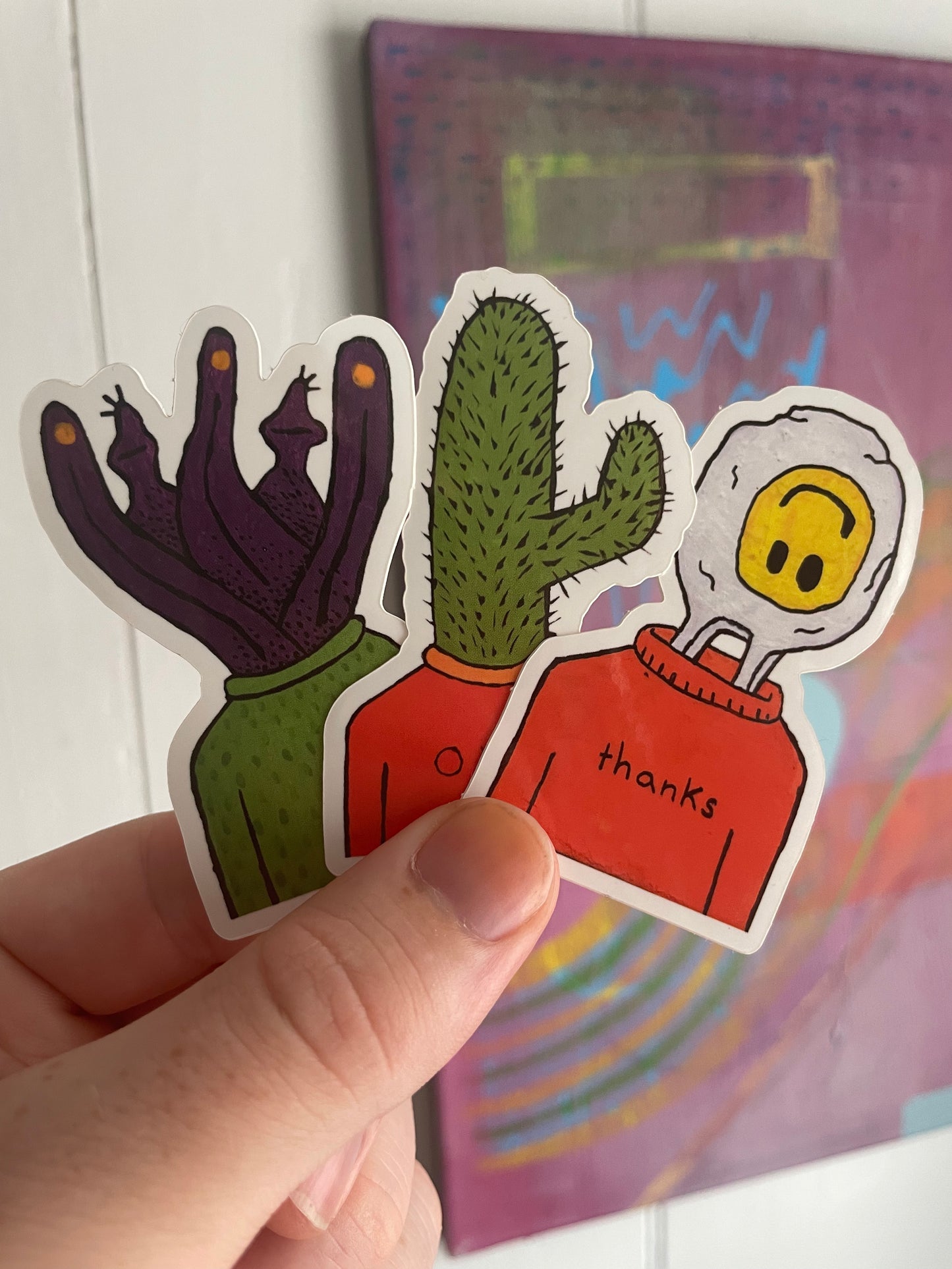 3 Heads Sticker Pack