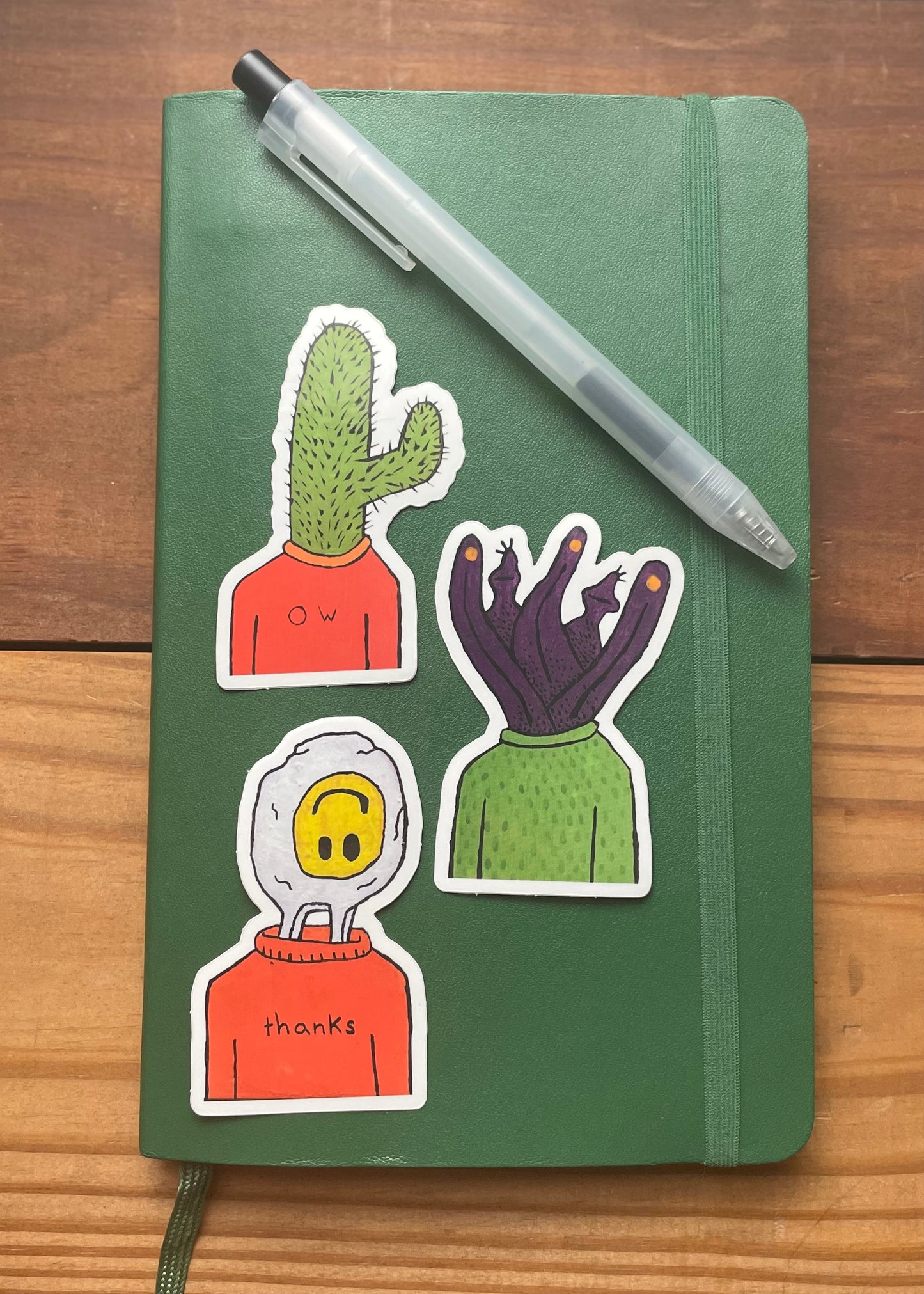 3 Heads Sticker Pack